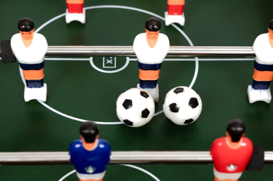B2X Mini Table Football For Children, Two Balls And Guides på