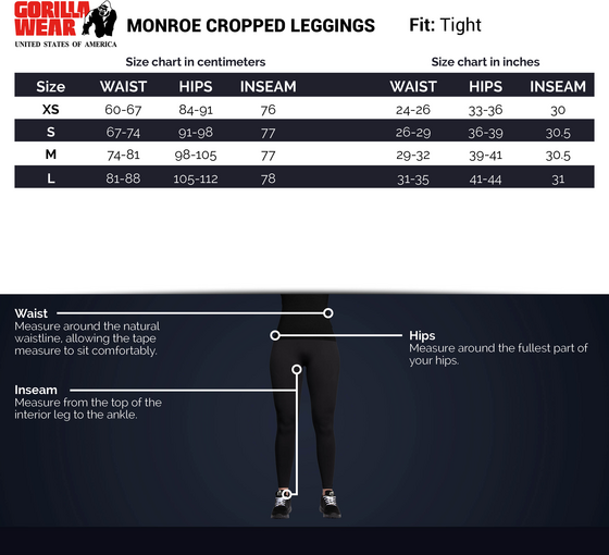 GORILLA WEAR Monroe Cropped Leggings på