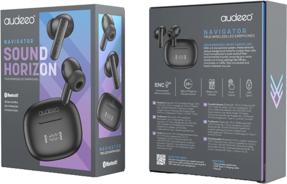 AUDEEO Navigator True Wireless Led Earphones på