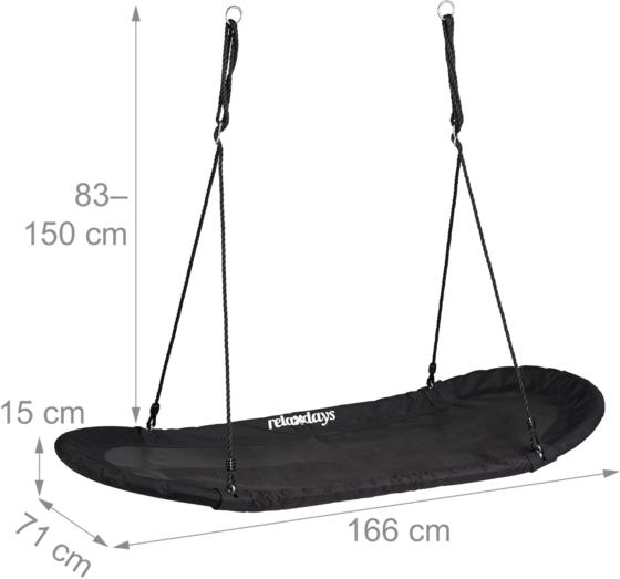B2X Nest Swing Xxl Black på