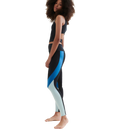 WELLICIOUS New Leggings - Caviar Black/shoreline Blue/sea Green på