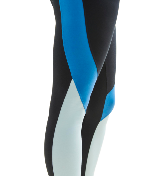 WELLICIOUS New Leggings - Caviar Black/shoreline Blue/sea Green på