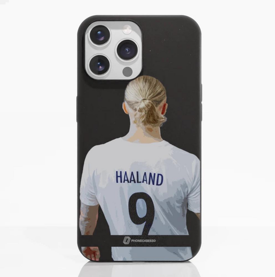 PHONECASES3D Norges Fotballforbund Official Compostable Phone Case Design Haaland 129 på