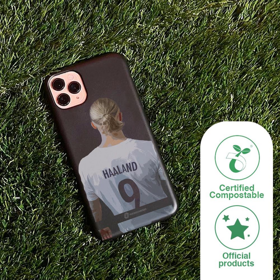 PHONECASES3D Norges Fotballforbund Official Compostable Phone Case Design Haaland 129 på