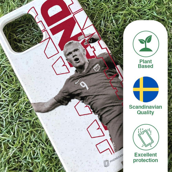 PHONECASES3D Norges Fotballforbund Official Compostable Phone Case Design Haaland 36 på