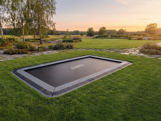 NORTH TRAMPOLINE North In Ground Rctangular 360 + Safety Net på