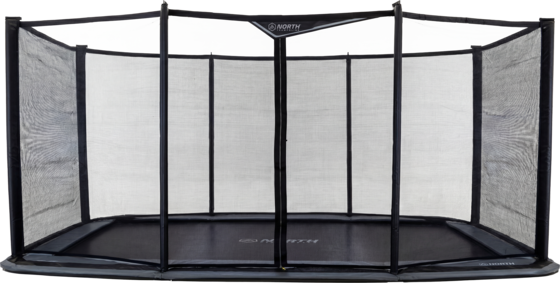 NORTH TRAMPOLINE North In Ground Rctangular 460 + Safety Net på