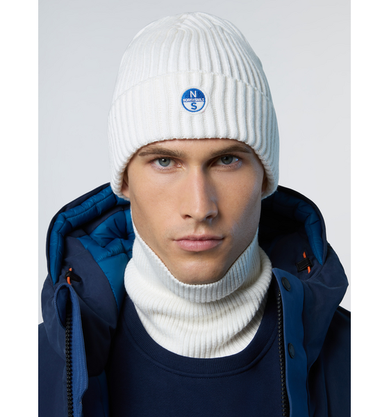 NORTH SAILS North Sails Beanie Wide-rib Knit With Logo Patch på