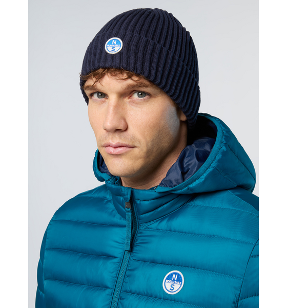 NORTH SAILS North Sails Beanie Wide-rib Knit With Logo Patch på