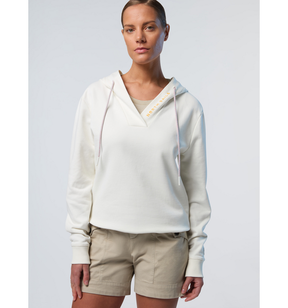 NORTH SAILS North Sails Hoodie V-neck With North Sails Print på