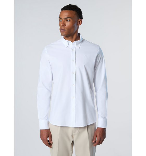 NORTH SAILS North Sails Oxford Shirt With Embroidered Logo på