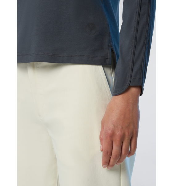 NORTH SAILS North Sails Polo Shirt Long-sleeved Peachskin Fabric på