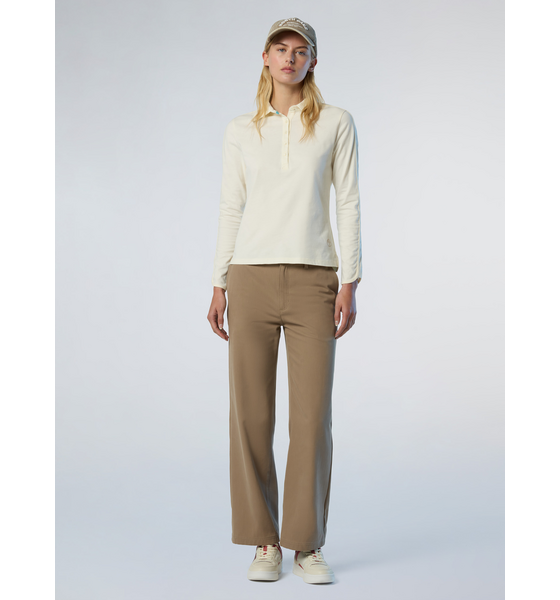 NORTH SAILS North Sails Polo Shirt Long-sleeved Peachskin Fabric på