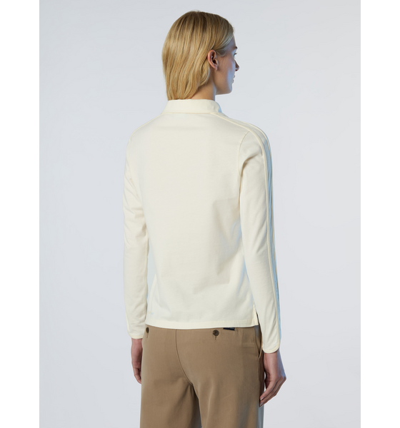 NORTH SAILS North Sails Polo Shirt Long-sleeved Peachskin Fabric på