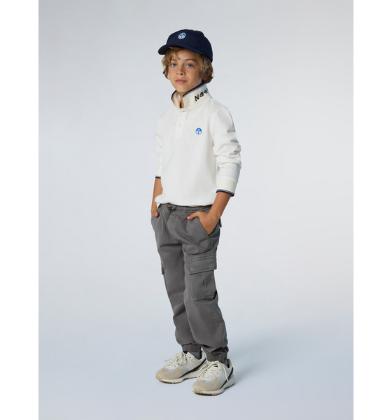 NORTH SAILS North Sails Polo Shirt Long-sleeved With Collar Lettering på