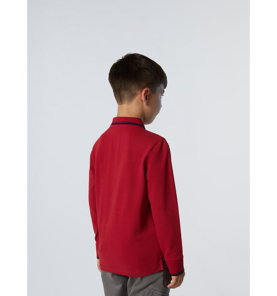 NORTH SAILS North Sails Polo Shirt Long-sleeved With Collar Lettering på