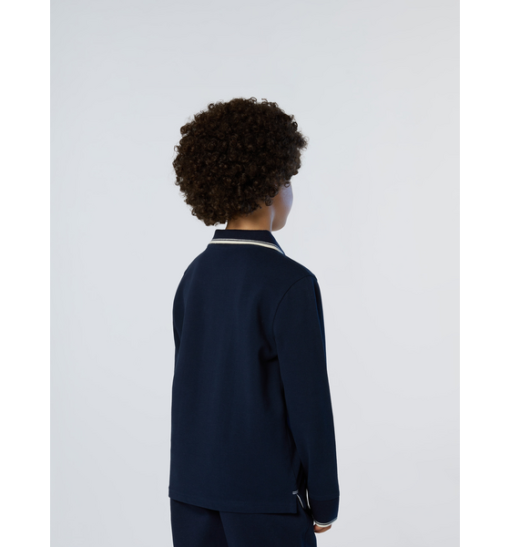 NORTH SAILS North Sails Polo Shirt Long-sleeved With Collar Lettering på