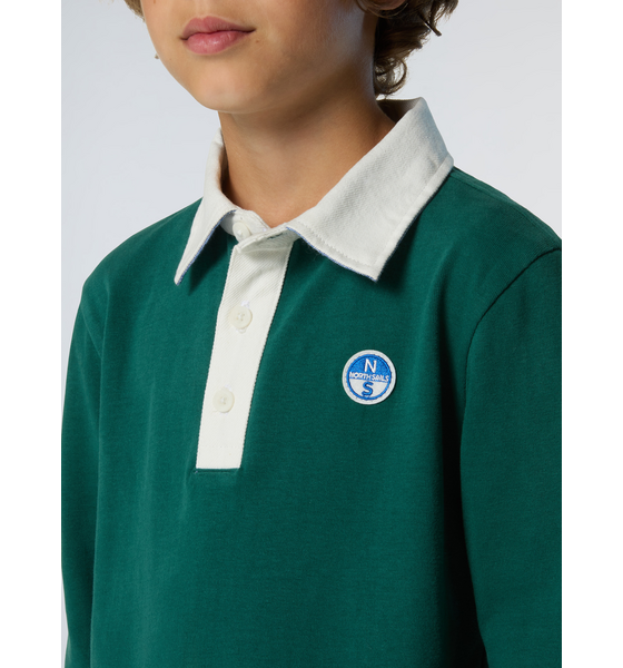 NORTH SAILS North Sails Polo Shirt Long-sleeved With Logo Patch på