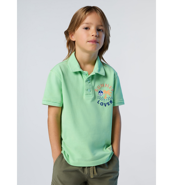 NORTH SAILS North Sails Polo Shirt With Palm Tree Print på