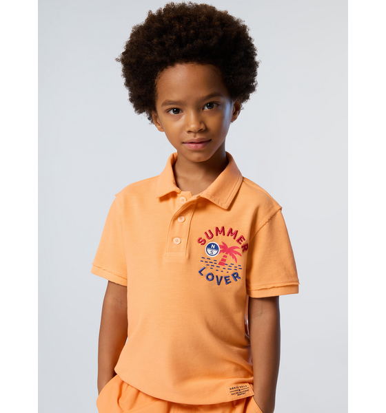 NORTH SAILS North Sails Polo Shirt With Palm Tree Print på