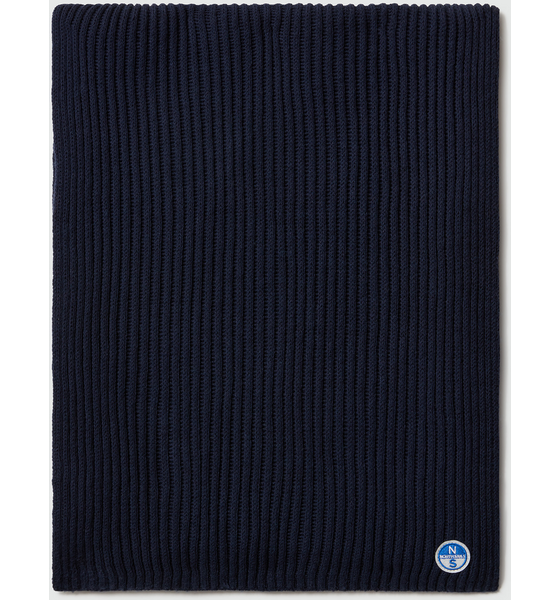 NORTH SAILS North Sails Scarf Wide-rib Knit With Logo Patch på