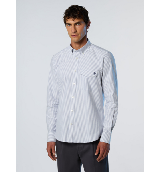 NORTH SAILS North Sails Shirt Brushed Striped Oxford på