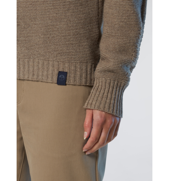 NORTH SAILS North Sails Sweater Mock-neck Saddle Shoulder på
