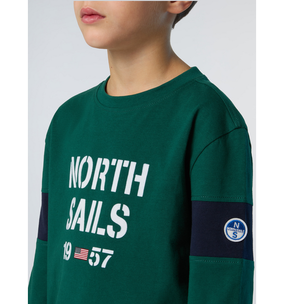 NORTH SAILS North Sails T-shirt Long-sleeved With Sleeve Inserts på