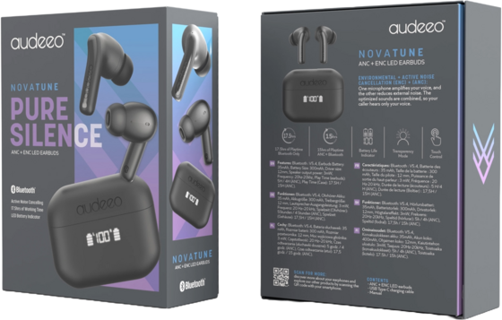 AUDEEO Novatune Anc + Enc Led Earbuds på