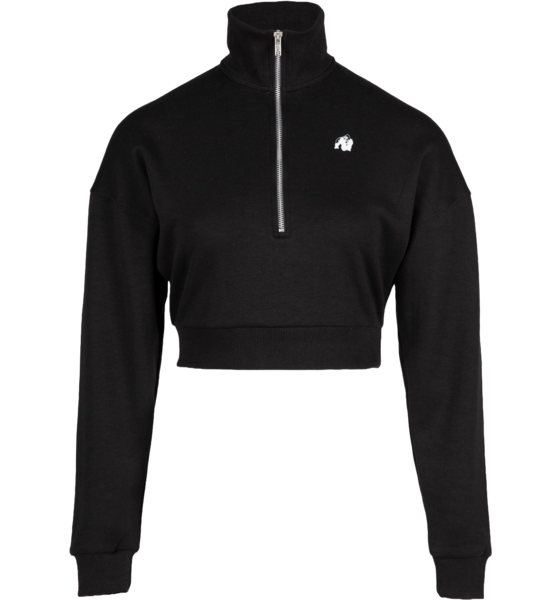 GORILLA WEAR Ocala Cropped Half-zip Sweatshirt på