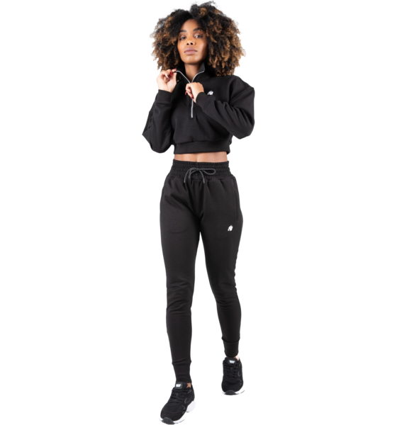 GORILLA WEAR Ocala Cropped Half-zip Sweatshirt på