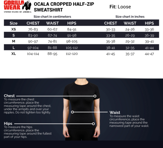 GORILLA WEAR Ocala Cropped Half-zip Sweatshirt på