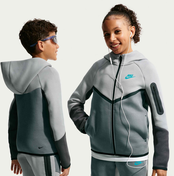 NIKE Older Kids' Full-zip Hoodie Sportswear Tech Fleece på