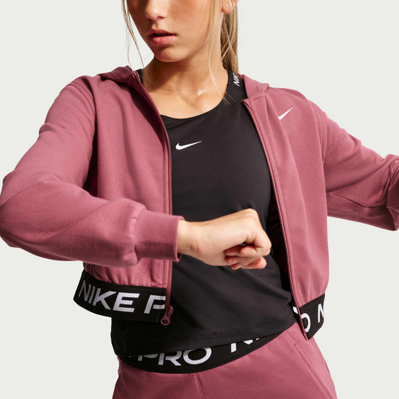 NIKE Older Kids' (girls') Dri-fit Full-zip Hoodie Pro Fleece på