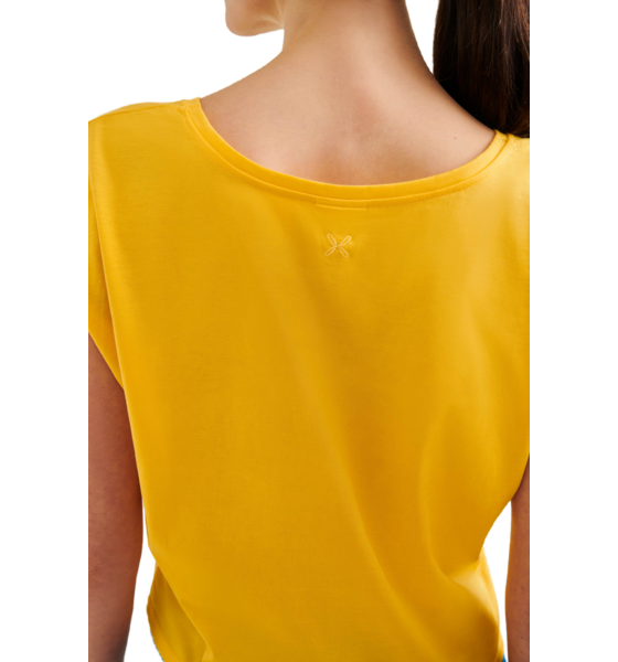 WELLICIOUS Organic Cotton Cropped Dance Vest - Sunshine Yellow på