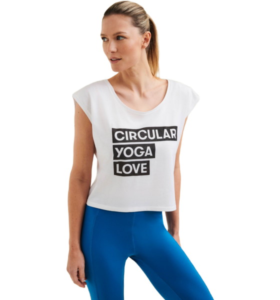 WELLICIOUS Organic Cropped Dance Vest With Print på