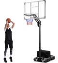 B2X Outdoor Basketball Hoop 135/143-305 Cm Height-adjustable Basketball Stand With 2 Wheels på