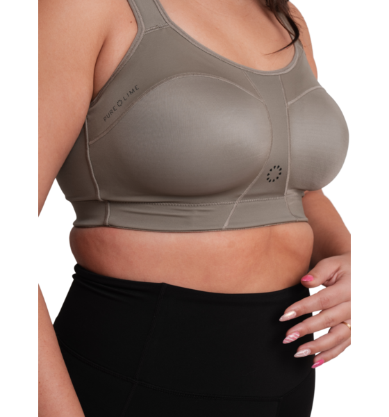 PURE LIME Padded Athletic Bra på