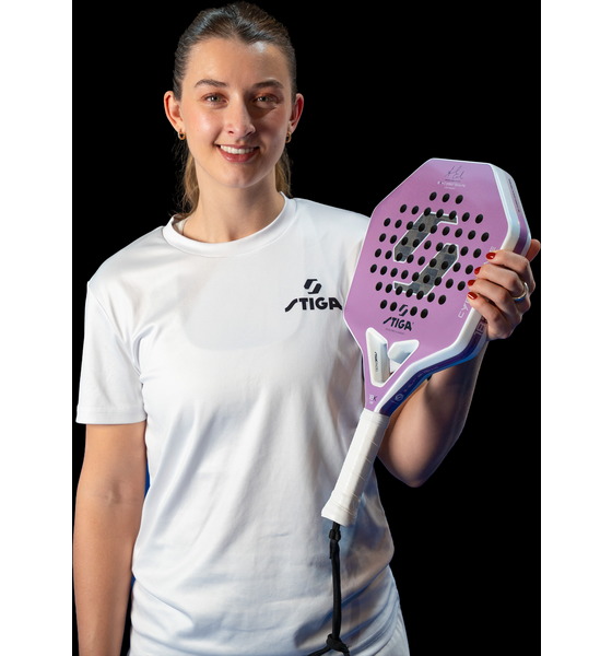 STIGA Padel Racket 18k Lw Amanda Edition Cybershape på