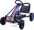 NORTHIX Pedal Gokart Racing Children's Car Pedal Vehicle Pedal Car Gocart Outside Seat Blue på