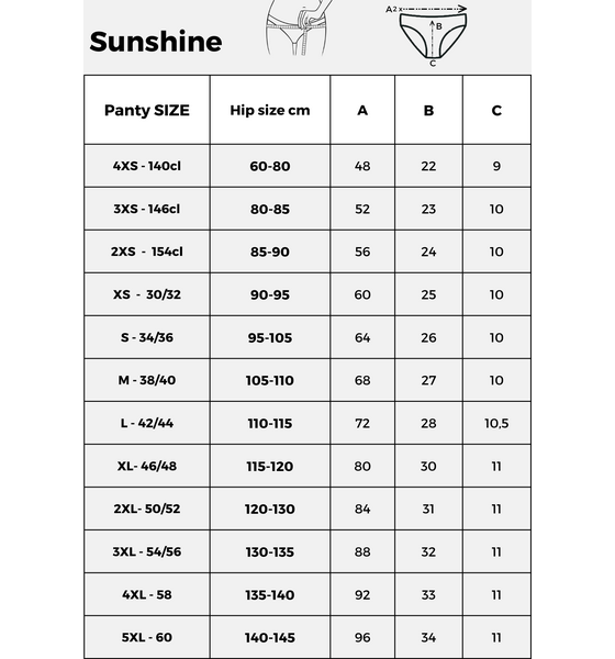 COMFYDENCE Period Proof Bikini - Sunshine- W på