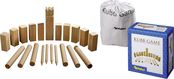 PHILOS Philos Beechwood Kubb Game Original 31x28cm på