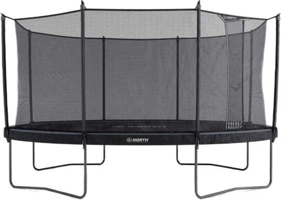 NORTH TRAMPOLINE Pioneer Oval 500 + Safety Net på
