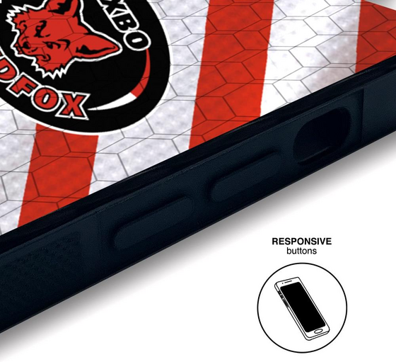 PHONECASES3D Pixbo Official 3d Phone Case Design Red Stripes på