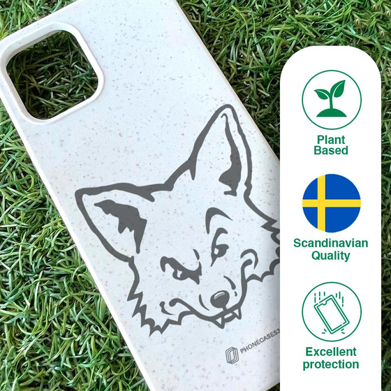 PHONECASES3D Pixbo Official Compostable Phone Case Design Grey på