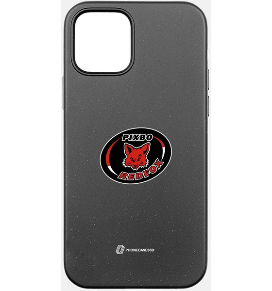 PHONECASES3D Pixbo Official Compostable Phone Case Design Logo på