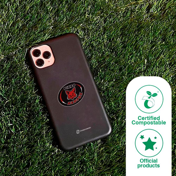 PHONECASES3D Pixbo Official Compostable Phone Case Design Logo på