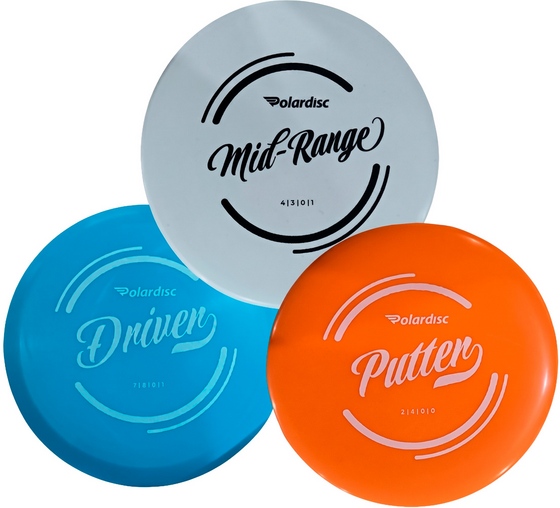 POLARDISC Polardisc Disc Golf Set - 3 Discs på