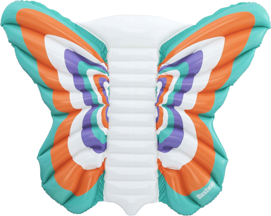 BESTWAY Poolmadrass Boho Butterfly 1,93 X 1,76 M på