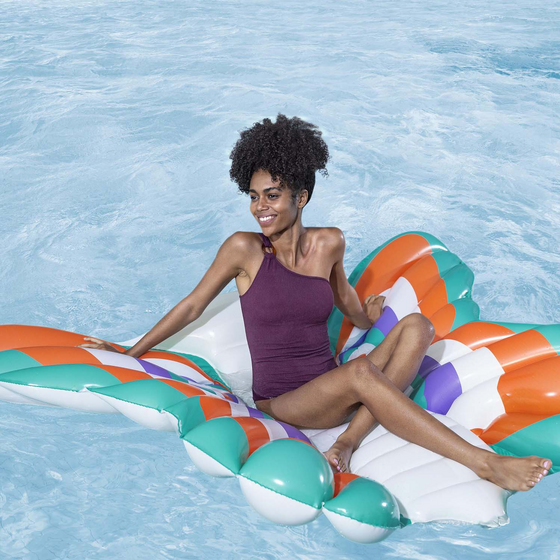 BESTWAY Poolmadrass Boho Butterfly 1,93 X 1,76 M på